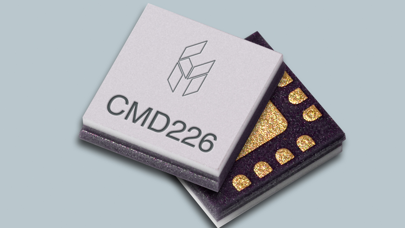 寬帶倍頻器MMIC在7至11 GHz頻率范圍內提供高隔離度  CUSTOM MMIC