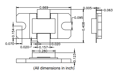 S波段射頻砷化鎵場效應功率管AM300MX-CU-R