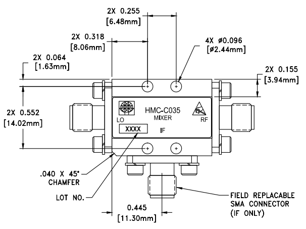 HMC-C035雙平衡混頻器模塊