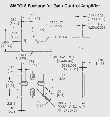AGS555增益控制放大器Teledyne